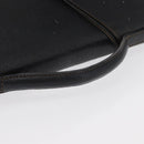 LOEWE Barcelona Hand Bag Leather Black Gold Auth 155608-7