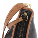 Coach Shoulder Bag Leather Black Gold Auth 155609-14