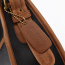 Coach Shoulder Bag Leather Black Gold Auth 155609-15
