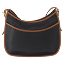 Coach Shoulder Bag Leather Black Gold Auth 155609-2