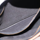 Coach Shoulder Bag Leather Black Gold Auth 155609-21