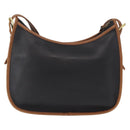 Coach Shoulder Bag Leather Black Gold Auth 155609-3