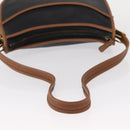 Coach Shoulder Bag Leather Black Gold Auth 155609-7