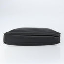 LOEWE Anagram Hand Bag Leather Black Silver Auth 155610-5