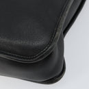 LOEWE Anagram Hand Bag Leather Black Silver Auth 155610-15