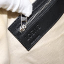 LOEWE Anagram Hand Bag Leather Black Silver Auth 155610-18