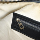 LOEWE Anagram Hand Bag Leather Black Silver Auth 155610-21