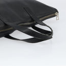 LOEWE Anagram Hand Bag Leather Black Silver Auth 155610-7