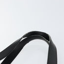 LOEWE Anagram Hand Bag Leather Black Silver Auth 155610-14