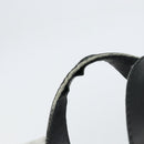 LOEWE Anagram Hand Bag Leather Black Silver Auth 155610-8