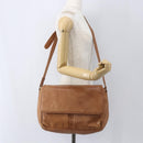 BOTTEGA VENETA Shoulder Bag Leather Brown Auth 155611-23