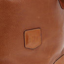 CELINE Shoulder Bag Leather Brown Gold Auth 155612-19