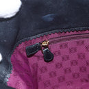 LOEWE Tote Bag Leather Black Auth 155613-18