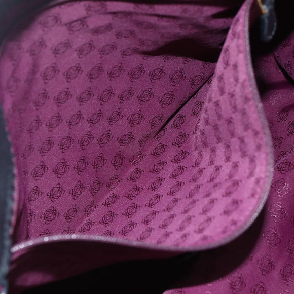 LOEWE Tote Bag Leather Black Auth 155613