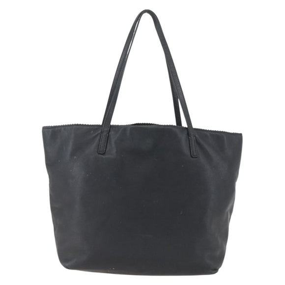 LOEWE Tote Bag Leather Black Auth 155613