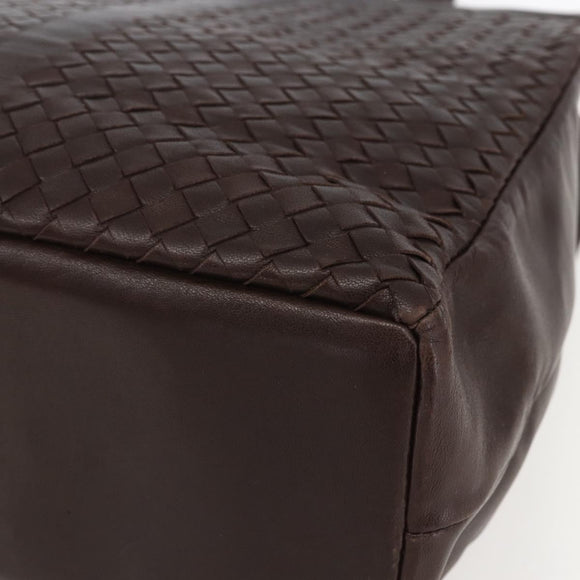BOTTEGA VENETA INTRECCIATO Hand Bag Leather Brown 146793 Auth 155614