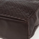 BOTTEGA VENETA INTRECCIATO Hand Bag Leather Brown 146793 Auth 155614-15