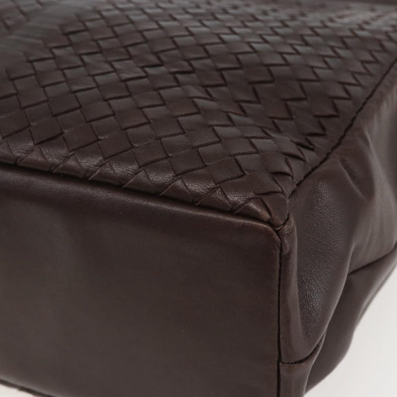 BOTTEGA VENETA INTRECCIATO Hand Bag Leather Brown 146793 Auth 155614