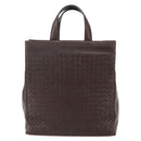 BOTTEGA VENETA INTRECCIATO Hand Bag Leather Brown 146793 Auth 155614-13