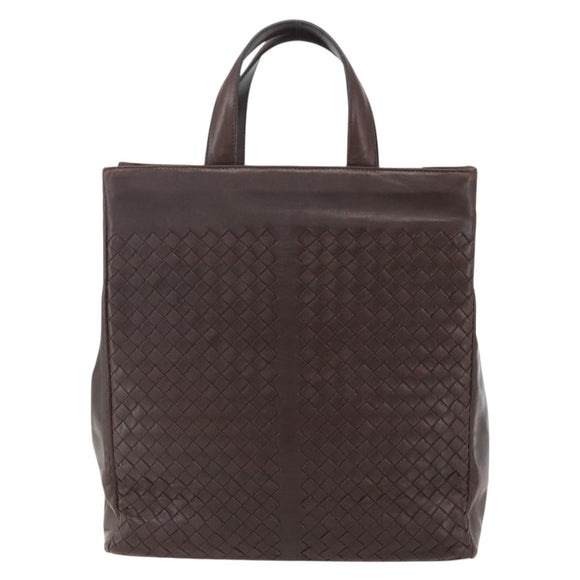 BOTTEGA VENETA INTRECCIATO Hand Bag Leather Brown 146793 Auth 155614
