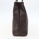 BOTTEGA VENETA INTRECCIATO Hand Bag Leather Brown 146793 Auth 155614-4