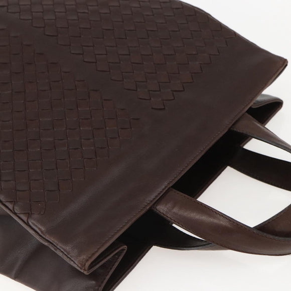 BOTTEGA VENETA INTRECCIATO Hand Bag Leather Brown 146793 Auth 155614