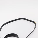 Salvatore Ferragamo Gancini Hand Bag Leather 2way Black Gold Auth 155615-10