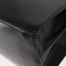 Salvatore Ferragamo Gancini Hand Bag Leather 2way Black Gold Auth 155615-15