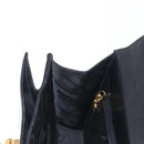 Salvatore Ferragamo Gancini Hand Bag Leather 2way Black Gold Auth 155615-21