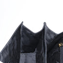 Salvatore Ferragamo Gancini Hand Bag Leather 2way Black Gold Auth 155615-23