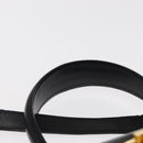 Salvatore Ferragamo Gancini Hand Bag Leather 2way Black Gold Auth 155615-8