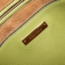 Miu Miu Hand Bag Leather Green Gold Auth 155616-19