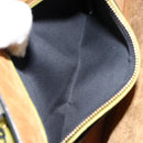 Miu Miu Hand Bag Leather Green Gold Auth 155616-24