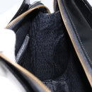 Gianni Versace Shoulder Bag Leather Black Gold Auth 155617-19