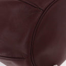 CARTIER Must Line Shoulder Bag Leather Bordeaux Gold Auth 155621-10