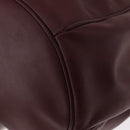 CARTIER Must Line Shoulder Bag Leather Bordeaux Gold Auth 155621-11