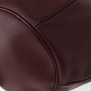 CARTIER Must Line Shoulder Bag Leather Bordeaux Gold Auth 155621-13