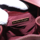 CARTIER Must Line Shoulder Bag Leather Bordeaux Gold Auth 155621-15