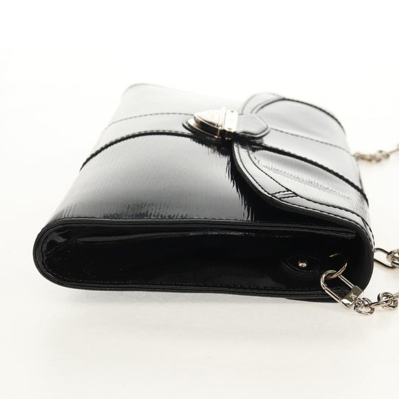 LOUIS VUITTON Epi Jena Pochette Schultertasche Noir Electric M4027N Auth 155622V