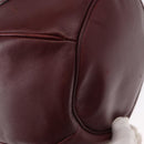 CARTIER Must Line Shoulder Bag Leather Bordeaux Gold Auth 155623-12