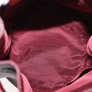 CARTIER Must Line Shoulder Bag Leather Bordeaux Gold Auth 155623-16