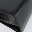 Salvatore Ferragamo Gancini Hand Bag Leather Black Gold Auth 155625-16