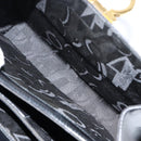 Salvatore Ferragamo Gancini Hand Bag Leather Black Gold Auth 155625-22