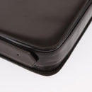 LOEWE Anagram Shoulder Bag Leather Brown Gold Auth 155627-14