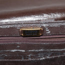 LOEWE Anagram Shoulder Bag Leather Brown Gold Auth 155627-11