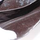 LOEWE Anagram Shoulder Bag Leather Brown Gold Auth 155627-12