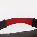 LOEWE Shoulder Bag Leather Brown Silver Auth 155631-8