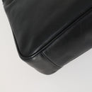 GUCCI Bamboo Shoulder Bag Leather 2way Black Gold 001 1638 2123 Auth 155635-17