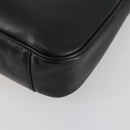 GUCCI Bamboo Shoulder Bag Leather 2way Black Gold 001 1638 2123 Auth 155635-14