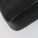 GUCCI Bamboo Shoulder Bag Leather 2way Black Gold 001 1638 2123 Auth 155635-15